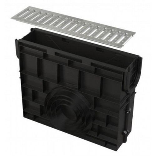 ALCAPLAST Venkovní žlabových vpusť bez rámu s pozinkovaným roštem "T" profilu A15