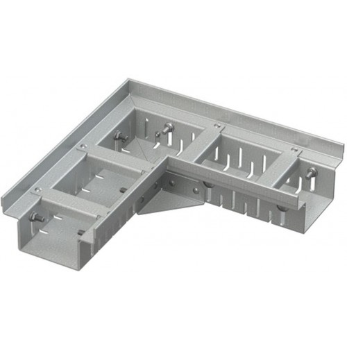 ALCAPLAST Drenážný žľab rohový 100 mm nastaviteľný, pozinkovaná oceľ ADZ102VR