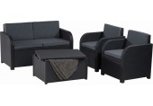 ALLIBERT MODENA Set záhradný s úložným stolom, grafit/sivá 17200463