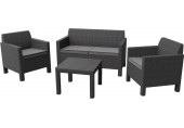 ALLIBERT ORLANDO Set záhradný, grafit/sivá 17202809