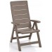 ALLIBERT BRASILIA záhradná stolička polohovacie, 63 x 67 x 111 cm, cappuccino 17200064