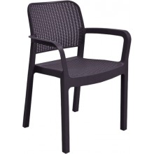 ALLIBERT SAMANNA Záhradná stolička, 53 x 58 x 83 cm, hnedá 17199558