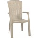 ALLIBERT SANTORINI Záhradná stolička, 61 x 65 x 99 cm, cappuccino 17180012