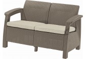 KETER CORFU LOVE SEAT Pohovka, 128 x 70 x 79cm, capuccino/béžová 17197359