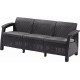 ALLIBERT CORFU LOVE SEAT MAX Pohovka, 182 x 70 x 79cm, grafit/sivá 17197959