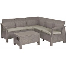 ALLIBERT CORFU RELAX Set záhradný, cappuccino/piesková 17202123