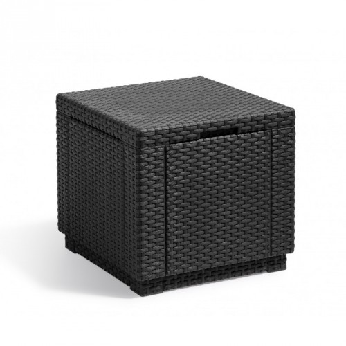 ALLIBERT taburet CUBE antracit 189445 ALLIBERT taburet CUBE antracit 189445