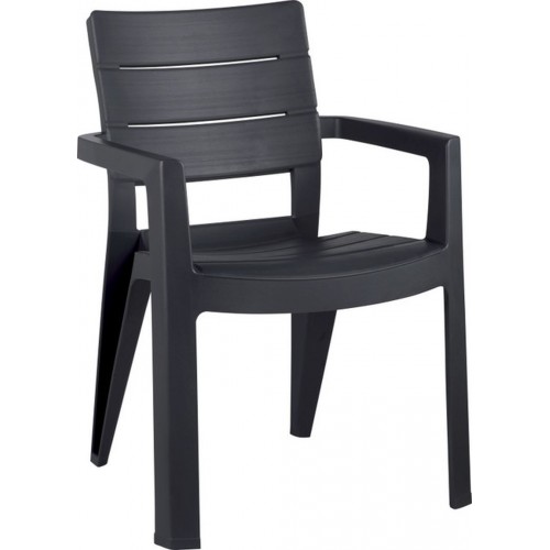 ALLIBERT IBIZA záhradná stolička, 62 x 62 x 83 cm, grafit 17197867