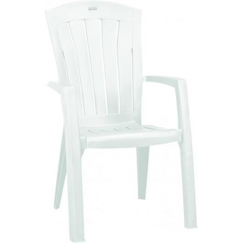 ALLIBERT SANTORINI Záhradná stolička, 61 x 65 x 99 cm, biela 17180012