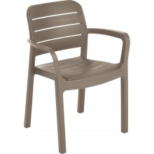 ALLIBERT TISARA Záhradná stolička, 53 x 58 x 83 cm, cappuccino 17199557