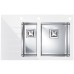 ALVEUS CRYSTALIX 20 kuchynský drez, 860 x 540 mm, pravý, biela 1099640