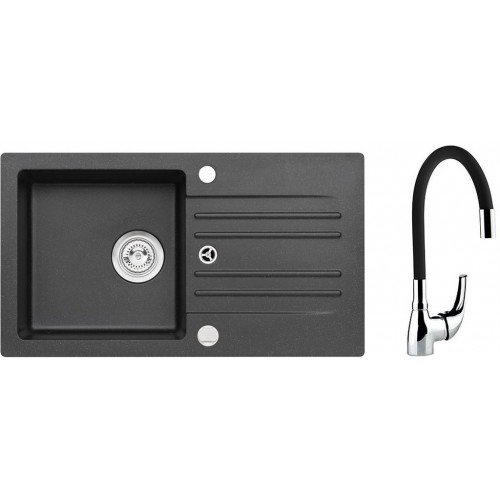 ALVEUS Set CORTINA 140 drez 750x420mm + batéria SUPPLE, čierna