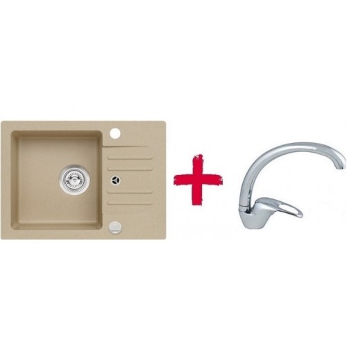 ALVEUS set drez granitový Cortina 40 béžový + batérie Diana SAT ALVEUS set drez granitový Cortina 40 béžový + batérie Diana SAT