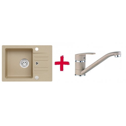 ALVEUS set drez granitový Cortina 40 béžový + batérie Milena béžová