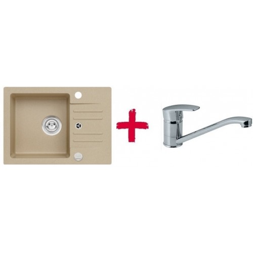 ALVEUS set drez granitový Cortina 40 béžový + batérie Milena SAT ALVEUS set drez granitový Cortina 40 béžový + batérie Milena SAT