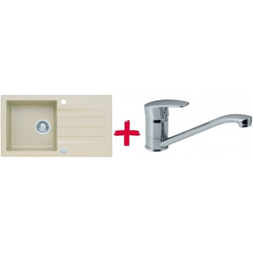 ALVEUS set drez granitový Cortina 70 béžový + batérie Milena SAT