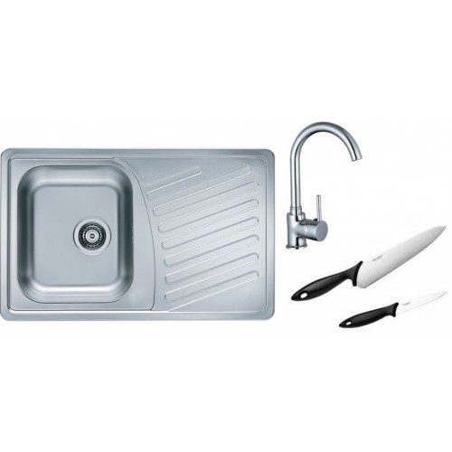 ALVEUS Set drez Elegant 30 nerez + batérie Tessa chróm + 2 nože Fiskars ZADARMO