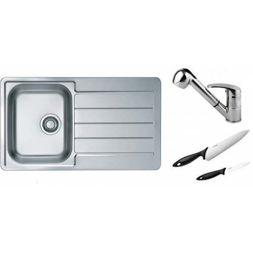 ALVEUS Set drez Line 20 satin + batérie Oaza II chróm + 2 nože zadarmo