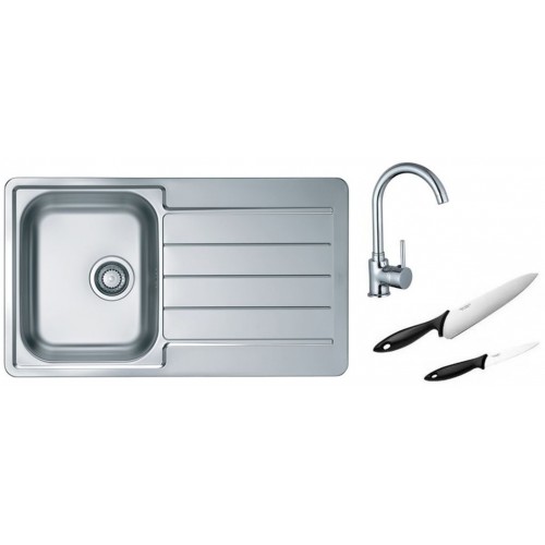 ALVEUS Set drez Line 20 satin + batérie Tessa chróm + 2 nože zadarmo ALVEUS Set drez Line 20 satin + batérie Tessa chróm + 2 nože zadarmo