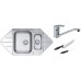 ALVEUS Set drez Line 40 nerez + batéria Milena chróm + 2 nože Fiskars ZADARMO