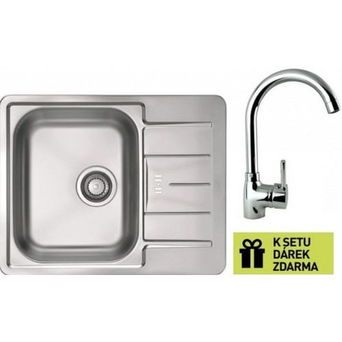 ALVEUS Set drez Line 60 nerez + batérie Betty chróm + darček