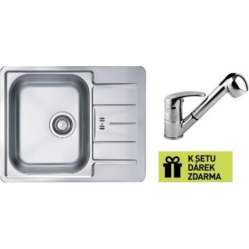 ALVEUS set drez Line 60 satin + batérie Mura Nová, chróm + darček ALVEUS set drez Line 60 satin + batérie Mura Nová, chróm + darček