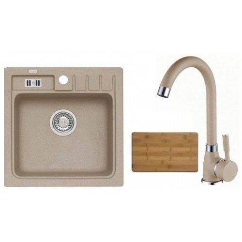 ALVEUS set drez Niagara 20 beige + batérie Betty beige + doska na krájanie Zadarmo