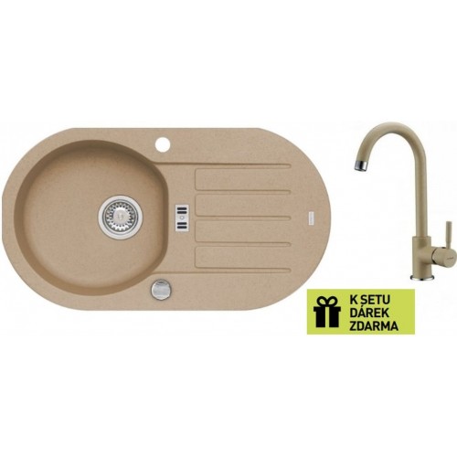 ALVEUS set drez Niagara 40 beige + batérie AM 120 beige + darček ALVEUS set drez Niagara 40 beige + batérie AM 120 beige + darček