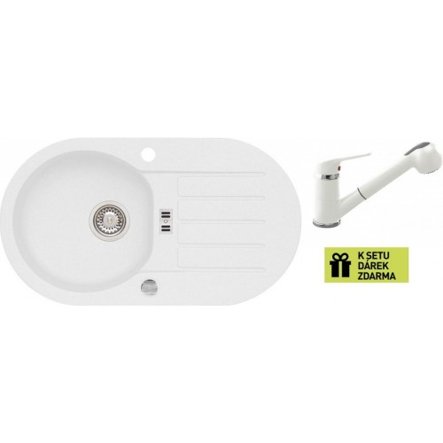 ALVEUS set drez Niagara 40 white + batéria AM 20 white + darček