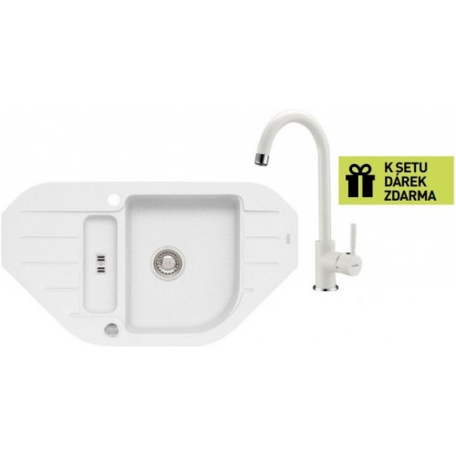 ALVEUS set drez Niagara 60 white + batéria AM 120 white + darček ALVEUS set drez Niagara 60 white + batéria AM 120 white + darček