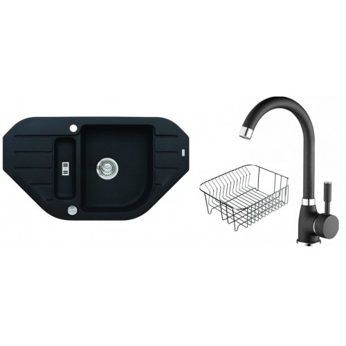 ALVEUS set drez Niagara 60 black + batérie Betty black + odkvapkávací košík Zdarma