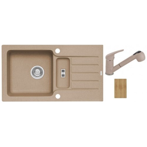 ALVEUS set drez Niagara 70 beige + batérie Bora Bora beige + doska na krájanie Zadarmo