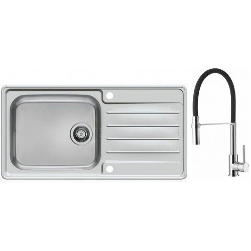 ALVEUS Set drez Praktik 100 Maxim nerez + batéria Ella chróm