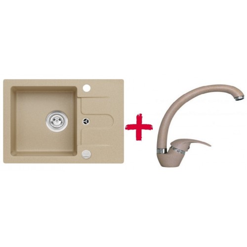 ALVEUS set drez granitový Cortina 10 béžový + batérie Diana béžová