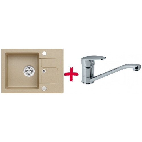 ALVEUS set drez granitový Cortina 10 béžový + batérie Milena SAT