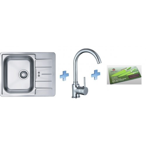 ALVEUS set drez Line 60 satin + batéria Tessa chróm + sada nožov