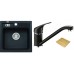 ALVEUS set drez Niagara 20 granitový + krájacia doska + batérie Rapa Nui black