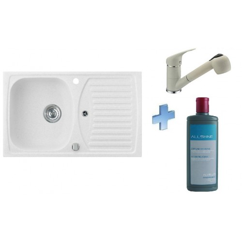 ALVEUS set drez Record 30 white + čistič + batéria Bora Bora white