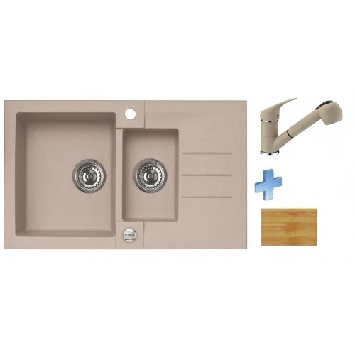 ALVEUS set drez Rock 70 terra + batéria Bora Bora terra + doska na krájanie