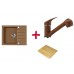ALVEUS set drez Rock 30 brown + krájacia doska + batéria Bora Bora brown