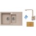 ALVEUS set drez Rock 70 beige + batérie Janet (Eureka) beige + doska na krájanie
