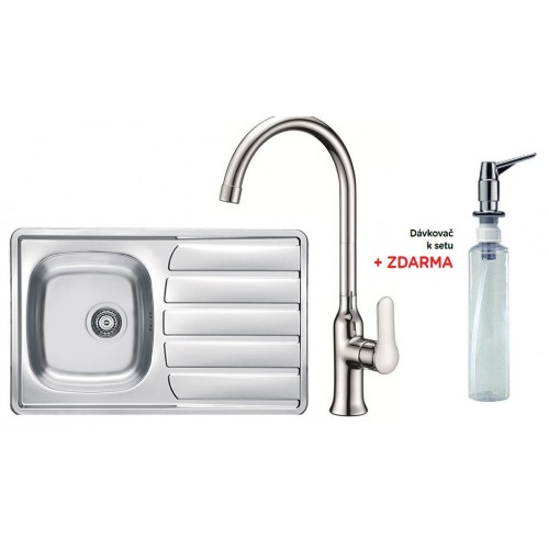 ALVEUS set drez Zoom 20 satin + batéria Slim chróm + dávkovač zadarmo