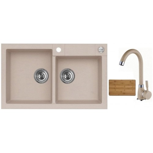 ALVEUS set drez Rock 90 beige + batérie Betty beige + doska na krájanie Zadarmo