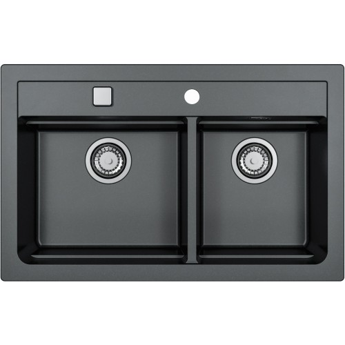ALVEUS ATROX 50 kuchynský drez granitový, 790 x 500 mm, black 1132002