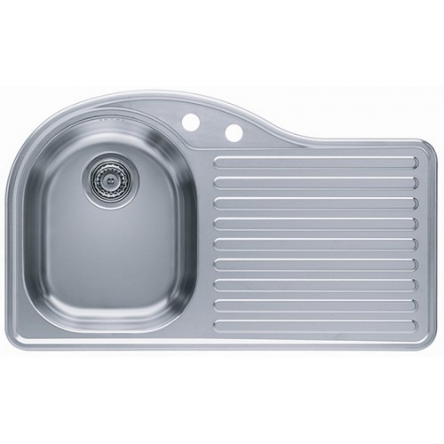 ALVEUS Futur 30 kuchynský drez, 845 x 510 mm, satin, ľavý 1009184