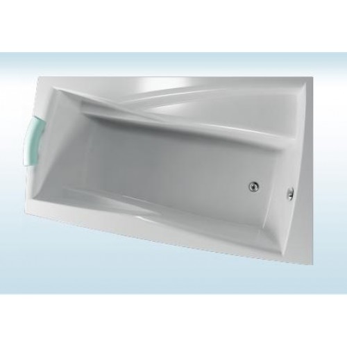 TEIKO Vaňa Ara P rohová 160x105 cm, akrylátová, biela, pravá V110160R04T06001