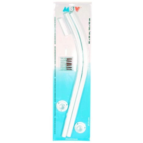 ARTTEC Závesová tyč tvarovaná - 80x80/90x90 cm - biela ALU MSV00796