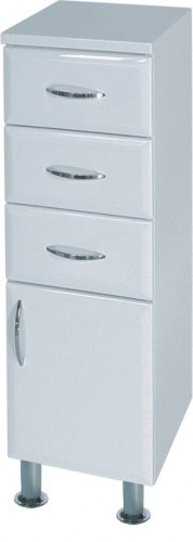 INTEDOOR AZZURRA nízka kúpeľňová skrinka na dvoch nožičkách pravá AZSN20PN/63