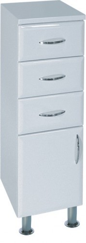 INTEDOOR AZZURRA nízka kúpeľňová skrinka na dvoch nožičkách ľavá AZSN20LN/63