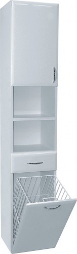 INTEDOOR AZZURRA vysoká kúpeľňová skrinka závesná ľavá AZSVP35LKZ/63